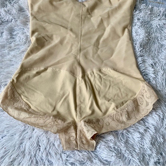 SHAPERX NWT Tummy Control Girdle Compression Bodysuit Lace Shorts - Picture 14 of 16